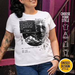 Camiseta Plus Size Romanos 12:2 Renove Seu Sistema de Mensagem de Ale