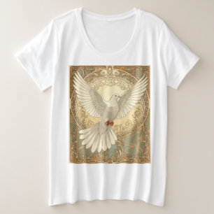 Camiseta Plus Size Romanticamente Nostálgica Paz Pombo 
