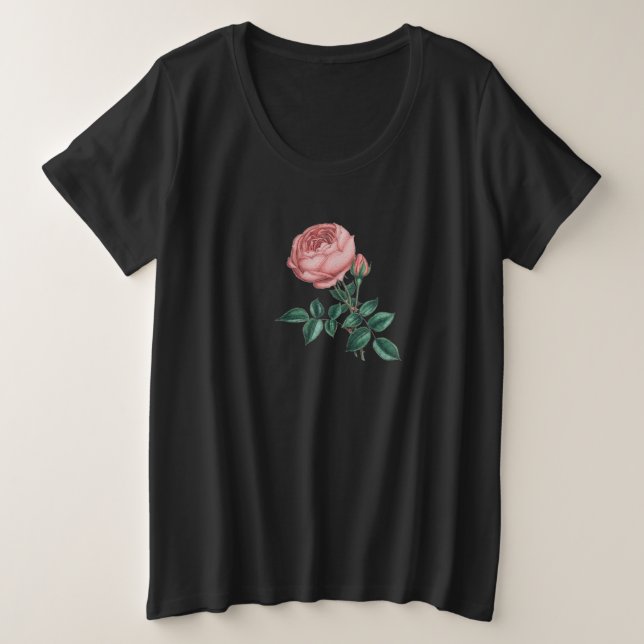 Camiseta Plus Size Rosa (Frente do Design)