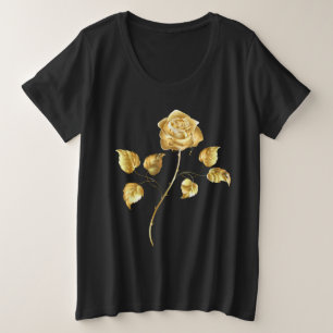 Camiseta Plus Size rosa do ouro ( rosa dourado )