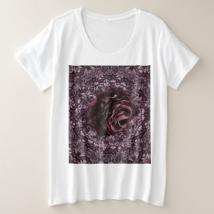 Camiseta Plus Size Rosa Mandala