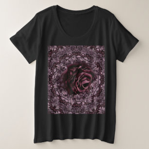 Camiseta Plus Size Rosa Mandala