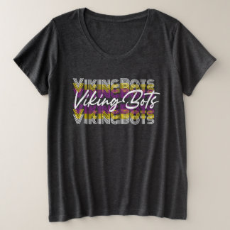 Camiseta Plus Size Roupas de tamanho grande Retro VikingBots