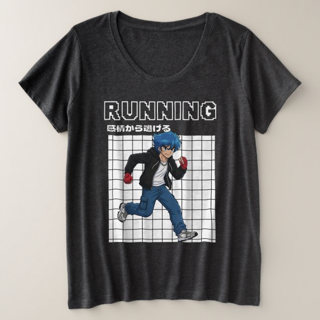 Camiseta Plus Size Running (Frente do Design)