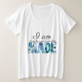 Camiseta Plus Size Salm 139:14 Feita De Forma Feliz E Maravilhosa