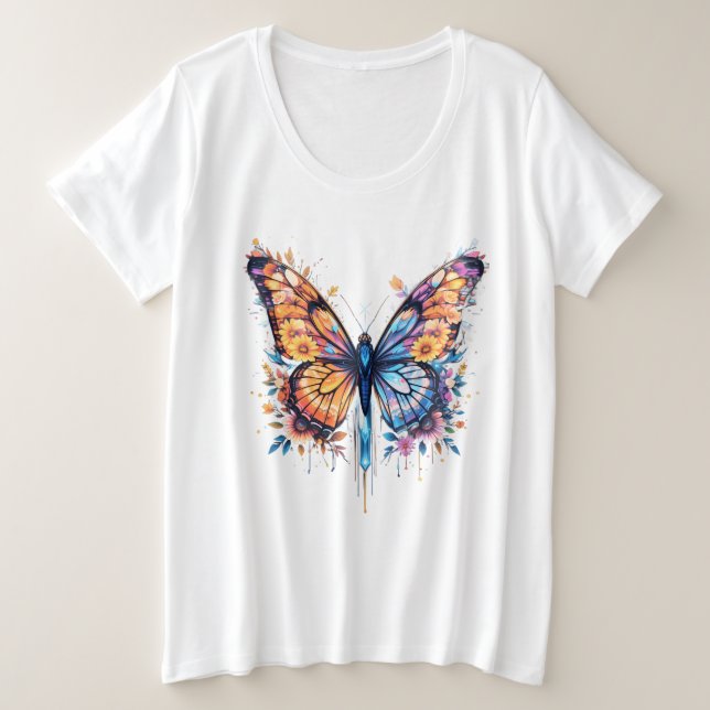 Camiseta Plus Size Sangue Luminoso (Frente do Design)