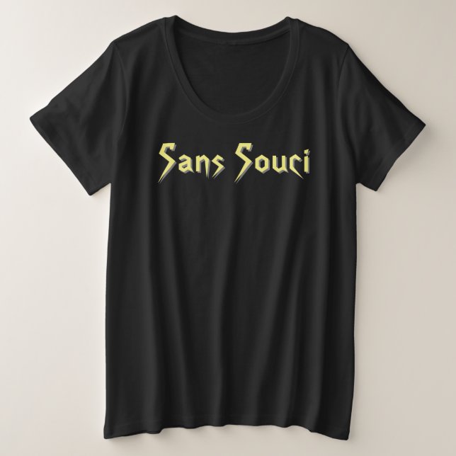 Camiseta Plus Size Sans Souci T-Shirt (Frente do Design)