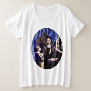 Camiseta Plus Size Santa Ângela Merici Padroeira dos Educadores e