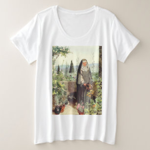 Camiseta Plus Size Santa Clara de Assis: Padroeira da Televisão