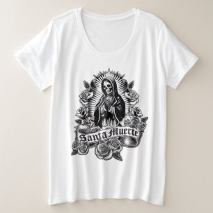 Camiseta Plus Size Santa Morte