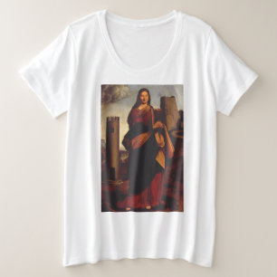 Camiseta Plus Size Santo Barbara por Giovanni Antonio Boltraffio