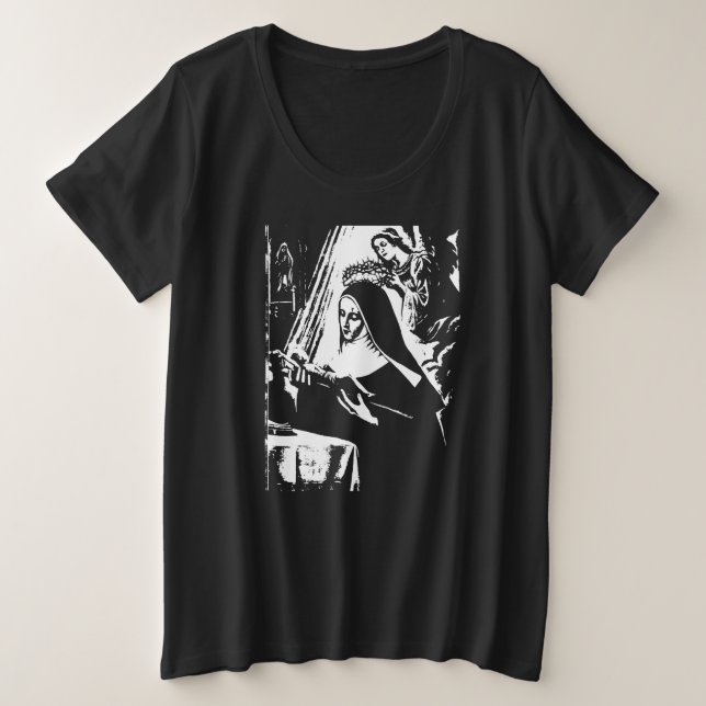 Camiseta Plus Size Santo Rita T-Shirt (Frente do Design)
