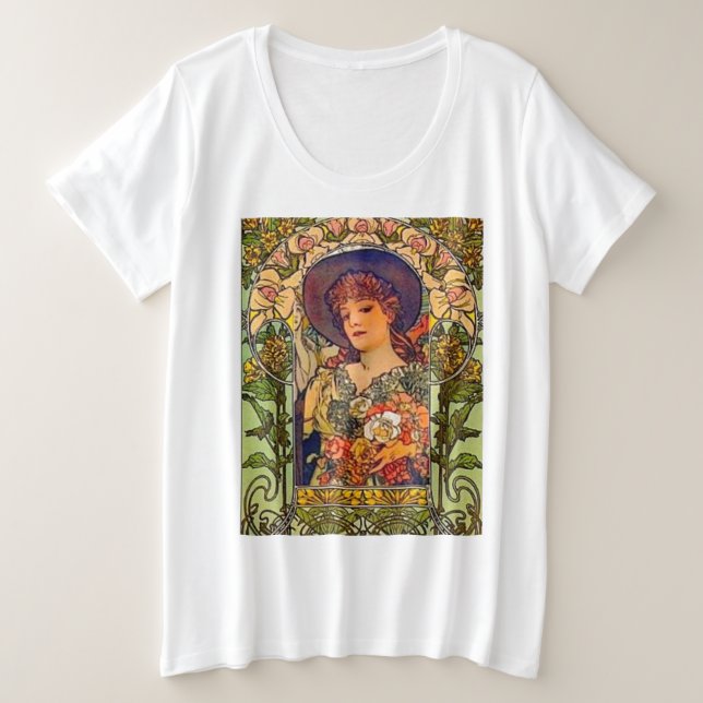 Camiseta Plus Size Sarah Bernhardt Tosca. (Frente do Design)