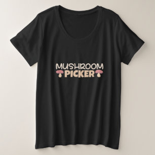 Camiseta Plus Size Seletor de Cogumelos