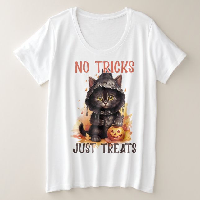 Camiseta Plus Size Sem Truques Apenas Tratamentos (Frente do Design)