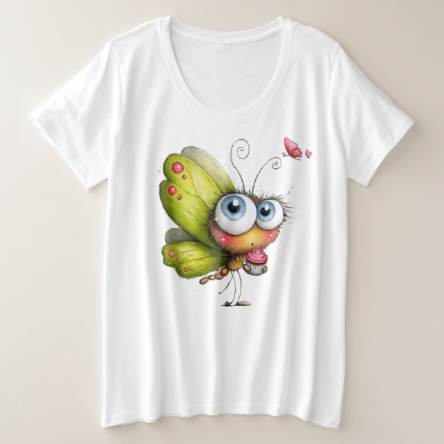 Camiseta Plus Size Senhora da Natureza#2 (Frente do Design)