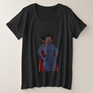 Camiseta Plus Size Senhora do super-herói