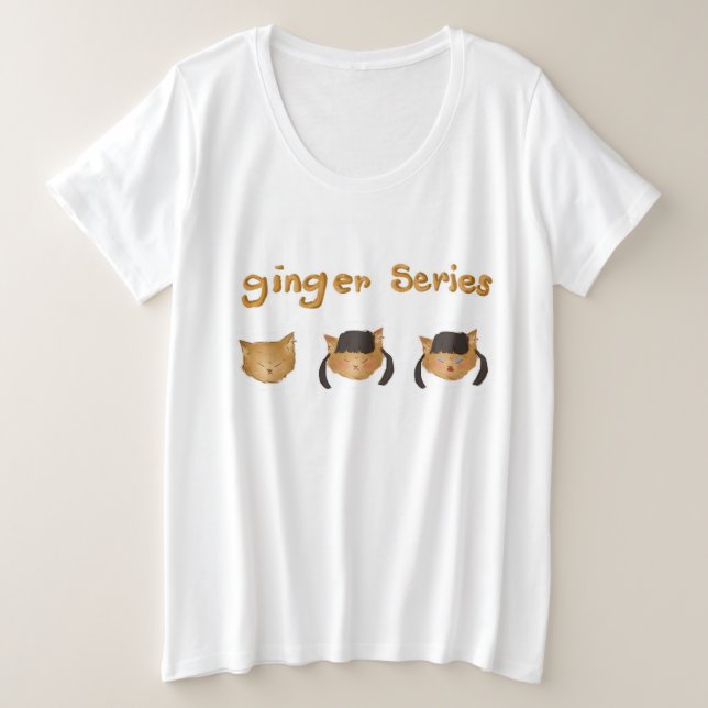 Camiseta Plus Size Série Ginger (Frente do Design)