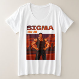 Camiseta Plus Size Sigma homem forte