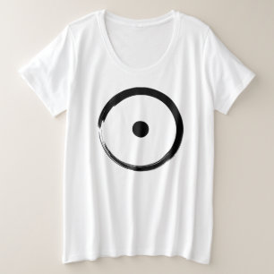 Camiseta Plus Size Símbolo solar astrológico - Círculo Zen Budista 1