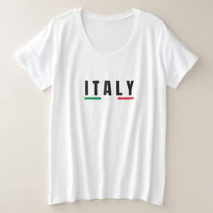 Camiseta Plus Size Simples italiano - Letra de Arte Souvenir