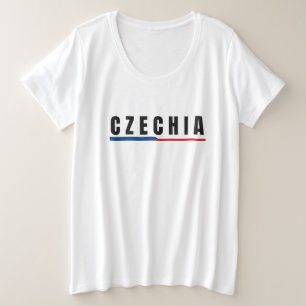 Camiseta Plus Size Simples Moderno Tcheco Art - Letra Souvenir