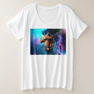Camiseta Plus Size SlipperyJoe's cueca masculina musculosa protuberân