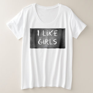 Camiseta Plus Size SlipperyJoe's Eu gosto de moças sujas de quadro ne