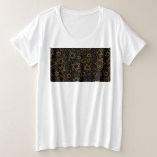 Camiseta Plus Size SlipperyJoe's Hanukkah-themed Star David artistic