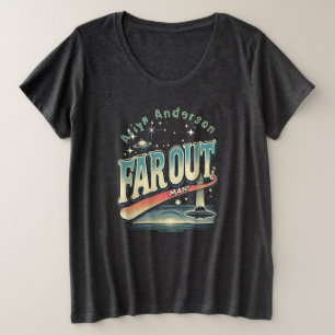 Camiseta Plus Size Slogan do Homem Retro 60 Personalizado