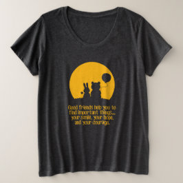 Camiseta Plus Size Smile, hope, courage