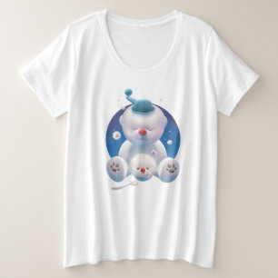 Camiseta Plus Size Smile Pup: Ice Shaver Dreamland & Urso Polar