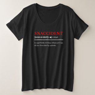 Camiseta Plus Size Snaccident - Definição de Dicionário Personalizáve