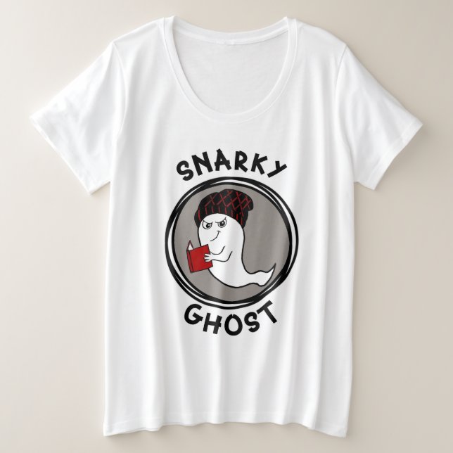 Camiseta Plus Size Snarky Plus Tee (Frente do Design)