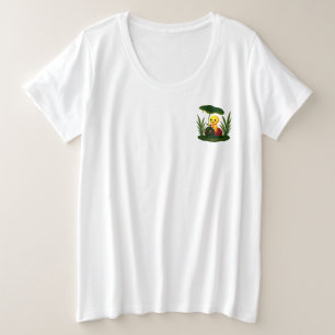 Camiseta Plus Size Sob a Copa Verde