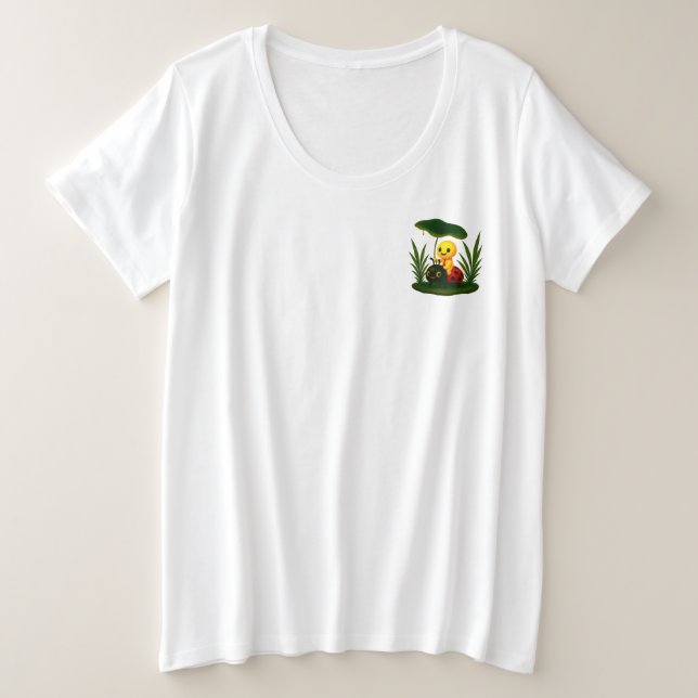 Camiseta Plus Size Sob a Copa Verde (Frente do Design)