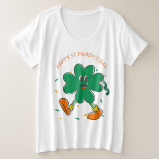 Camiseta Plus Size 🌈 Sortudo Charm Plus Tee Tamanho