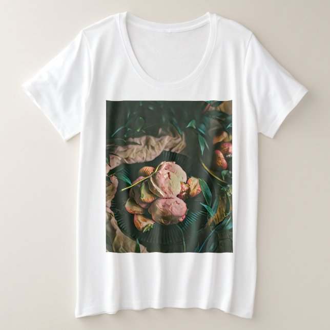 Camiseta Plus Size Sorvetes (Frente do Design)