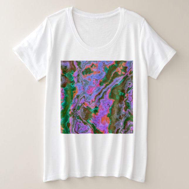 Camiseta Plus Size Sour Marble (Frente do Design)