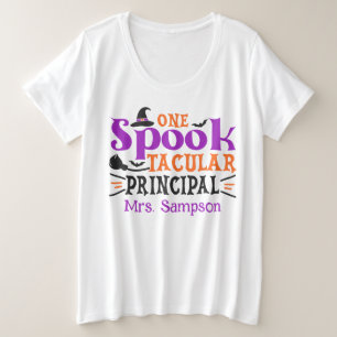 Camiseta Plus Size "Spook", diretora tática Spooky Halloween Themed
