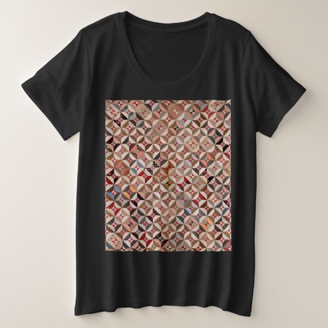 Camiseta Plus Size Spool quilt T-Shirt (Frente do Design)
