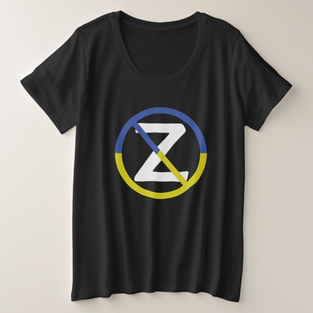 Camiseta Plus Size Stop war in Ukraine T-Shirt (Frente do Design)
