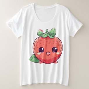 Camiseta Plus Size Strawbs