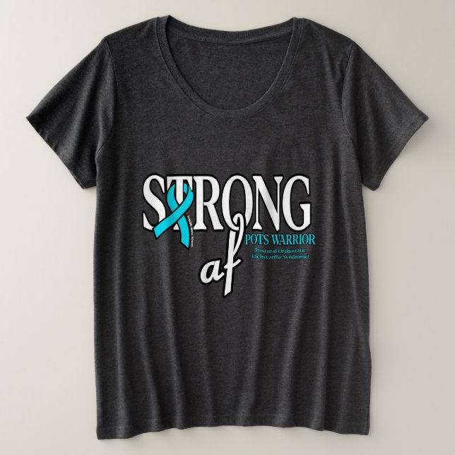 Camiseta Plus Size STRONG af...POTES (Frente do Design)