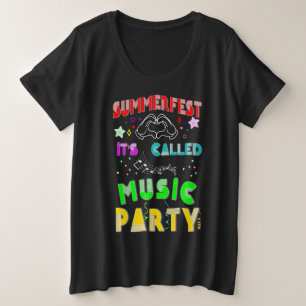 Camiseta Plus Size Summerfest Chama-se Music Party