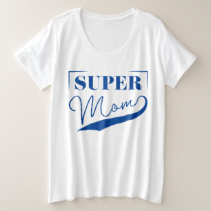 Camiseta Plus Size Super Mãe