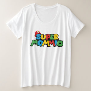 Camiseta Plus Size Super Mommio para a melhor mãe