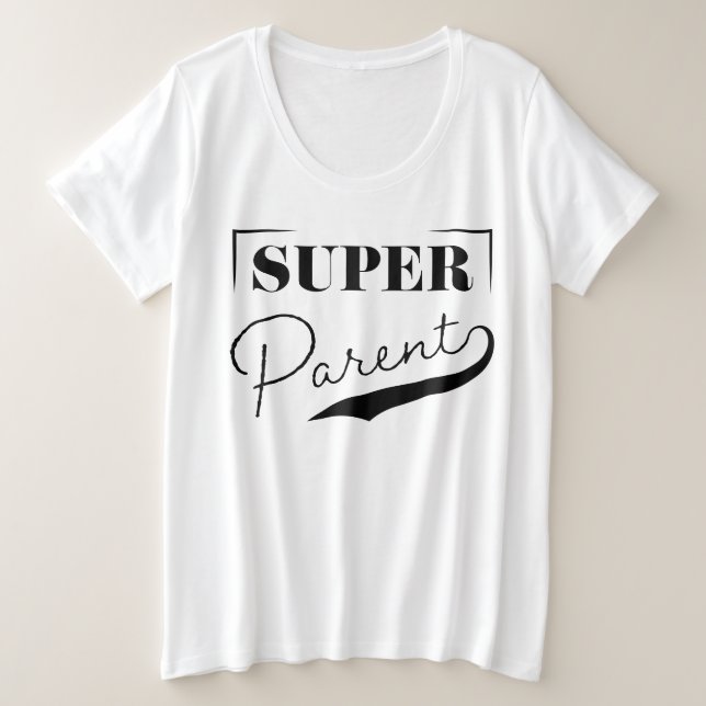 Camiseta Plus Size Super Pai (Frente do Design)