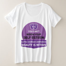 Camiseta Plus Size Suporte a distúrbios alimentares