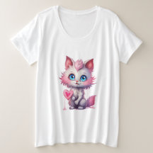 Sweetheart Kitty – Kawaii Pastel Cat Tee